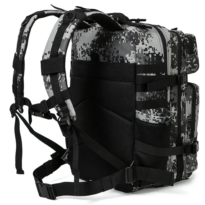 Sac à dos DulBackpack pour hommes et femmes, équipement de camping en plein air, sac à dos de randonnée, sac à dos de survie, sacs à dos de voyage, sac d'école, 45L