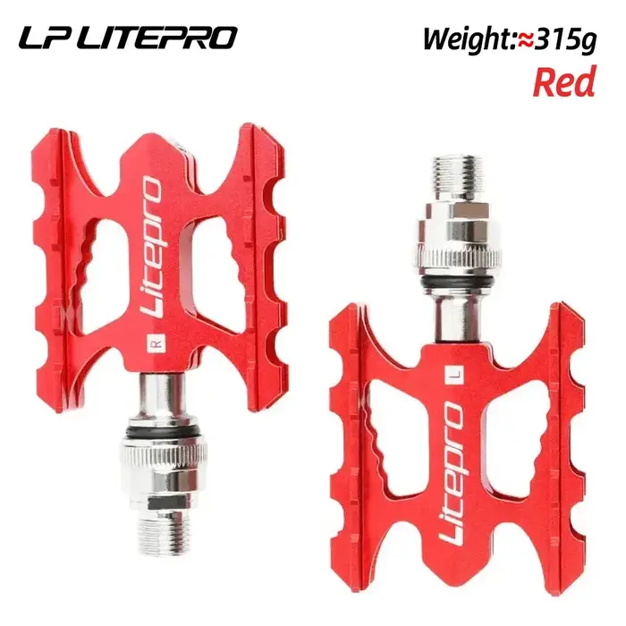Litepro pédale de vélo ultralégère à dégagement rapide en alliage d'aluminium