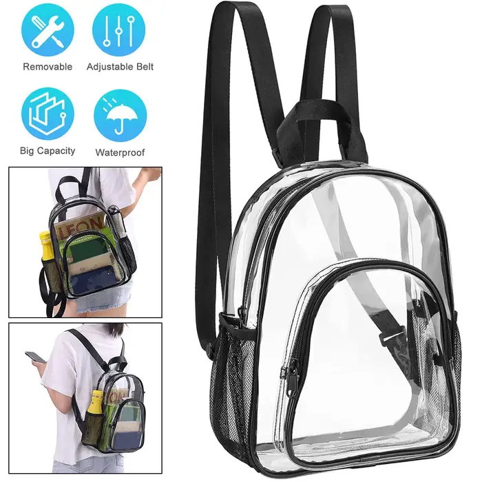 Sac à dos Transparent étanche pour Sports de plein air
