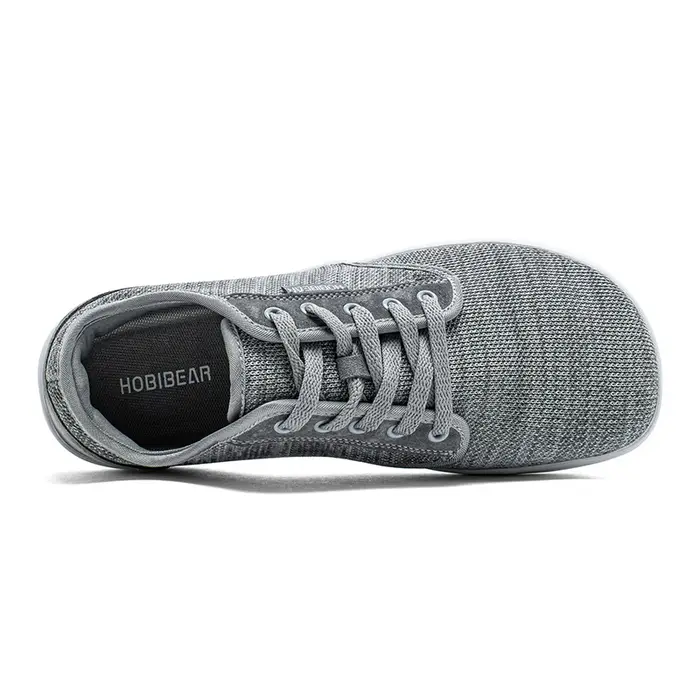 HOBIBEAR chaussures pieds nus minimalistes unisexe bout large zéro chute baskets de marche maille