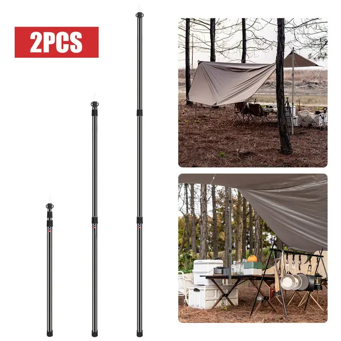 Ensemble de 2 poteaux de bâche robustes