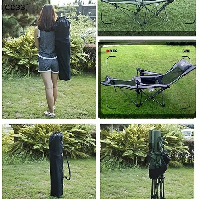 〔CC33〕Sacs de rangement pour chaises de camping, sac de rangement à fond rond avec cordon de serrage, housse portable et durable, sac pliable pour pique-nique (seul le sac, pas la chaise)