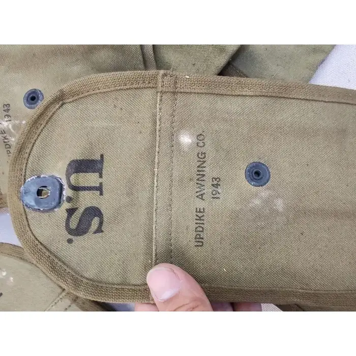 10PCS GENUINE ORIGINAL WW2 US M1 M2 CARBINE Magazine Pouch Bag Cover MILITARY SURPLUS