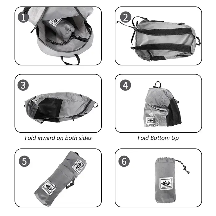 20L Portable pliable sac à dos pliant alpinisme sac ultraléger en plein air escalade cyclisme voyage sac à dos