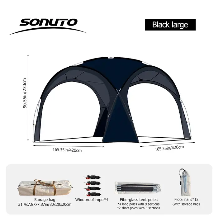 Sonuto – tente de Camping pour 8 à 13 personnes