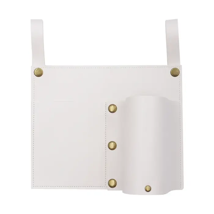 Poche pour chaise de camping, pochette pour chaise de plage avec 2 poches en cuir, sac latéral pour fauteuil roulant pour chevet/extérieur/plage/Camping