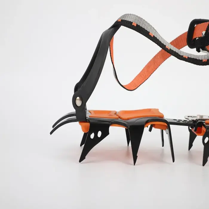 Crampons de neige glacée à 12 dents, antidérapants, couvre-chaussures, Crampons à pointes, en acier
