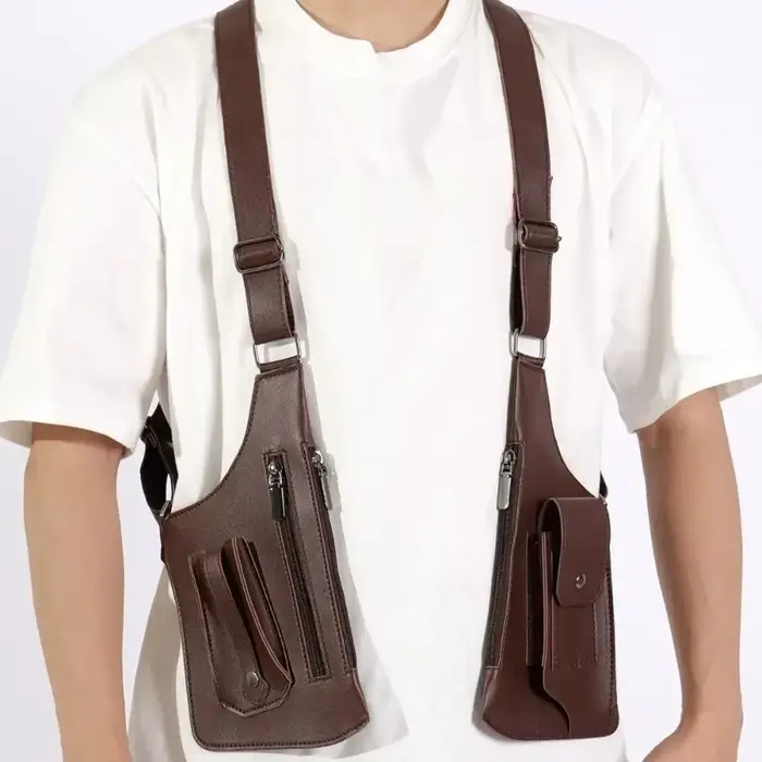 Sac tactique double épaule et bandoulière antivol dissimulé