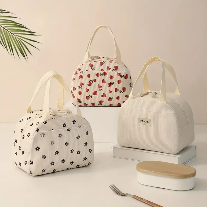 Sac à déjeuner isolé, sac à main de grande capacité