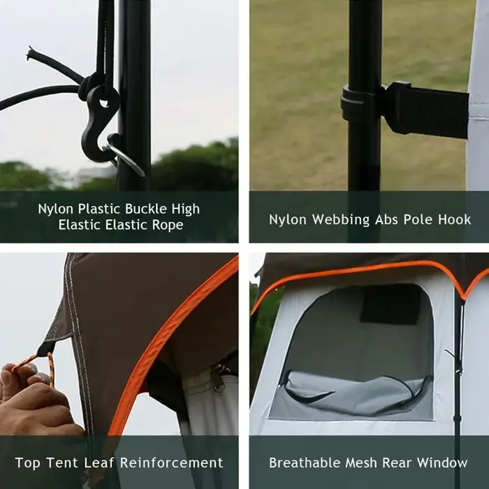 Tente de douche Portable Double couche