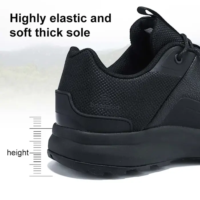 Baasploa – chaussures de randonnée en cuir Litchi pour hommes