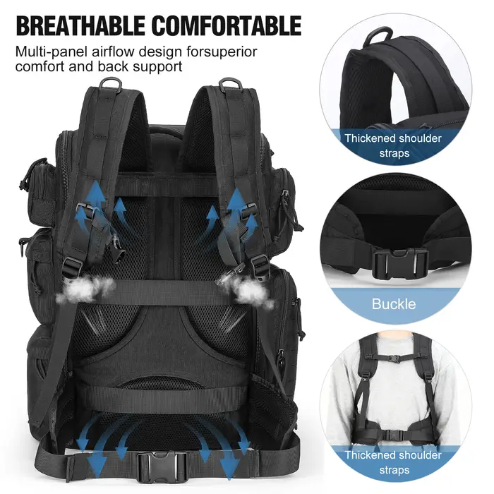 Sac à dos tactique militaire 50L pour hommes