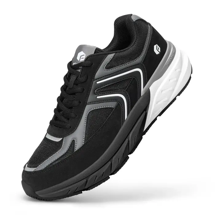 Chaussures de marche Fitville à design large pour hommes, chaussures de sport larges et amorties pou