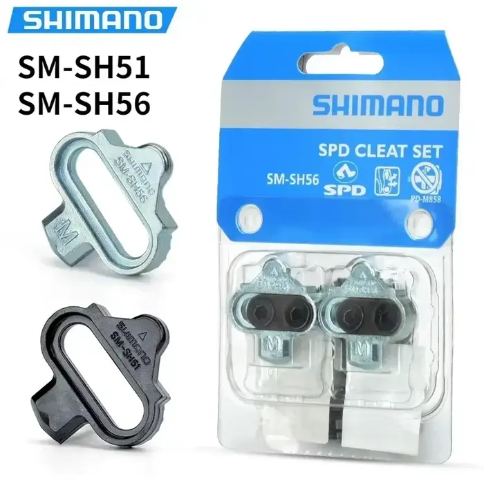 Crampons VTT Shimano SM-SH56 SH51 - Système de pédales multi-libération SPD avec flotteur et ensemble de matériel
