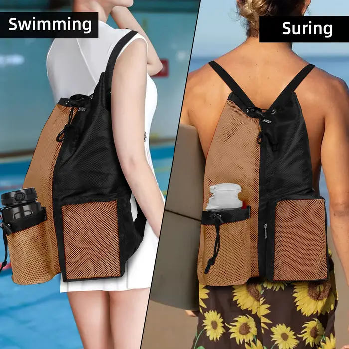 Sac à dos de natation à séchage rapide avec cordon de serrage