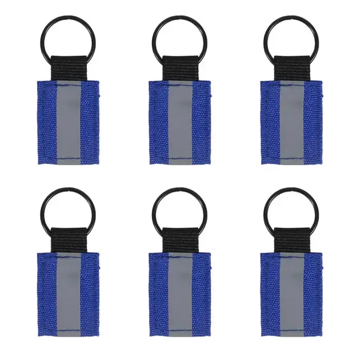 Étiquette de sac à dos réfléchissante 6 pièces pendentifs réflecteurs de sécurité pendentifs de sac 
