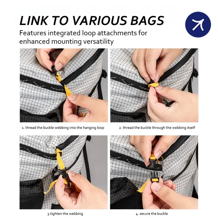 Sac Tactique Molle Imperméable Accessoires Sac d'Extension Randonnée Camping Alpinisme Sac Multifonctionnel Pack d'Accessoires
