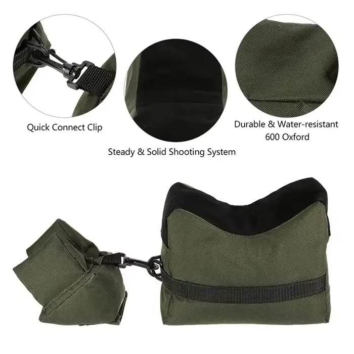 Sac de support de fusil avant et arrière de camping, sac de sable sans sable, support de cible de tir de tireur d'élite militaire, accessoires de odorde chasse