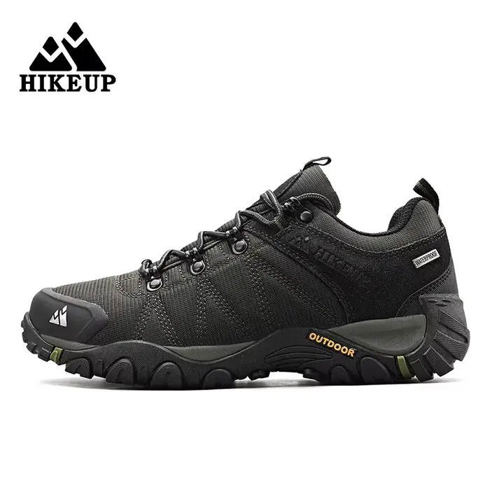 HIKEUP chaussures de randonnée antidérapantes pour hommes vêtements de plein air respirants résistan
