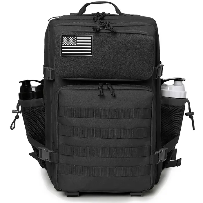 Sac à dos DulBackpack pour hommes et femmes, équipement de camping en plein air, sac à dos de randonnée, sac à dos de survie, sacs à dos de voyage, sac d'école, 45L