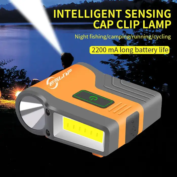 ESLNF lampe frontale à Induction intelligente étanche COB