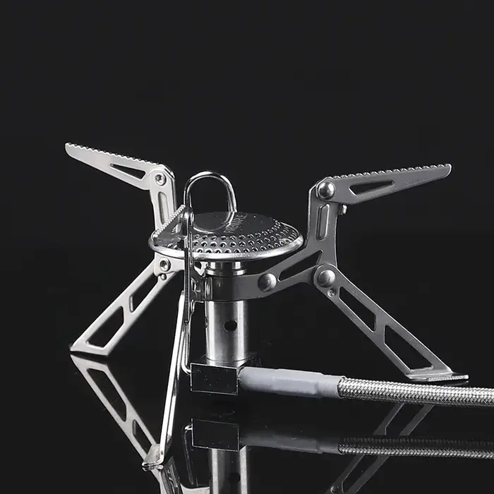 Cuisinière à gaz fendue haute puissance en érable de feu, four portable en acier inoxydable, équipem
