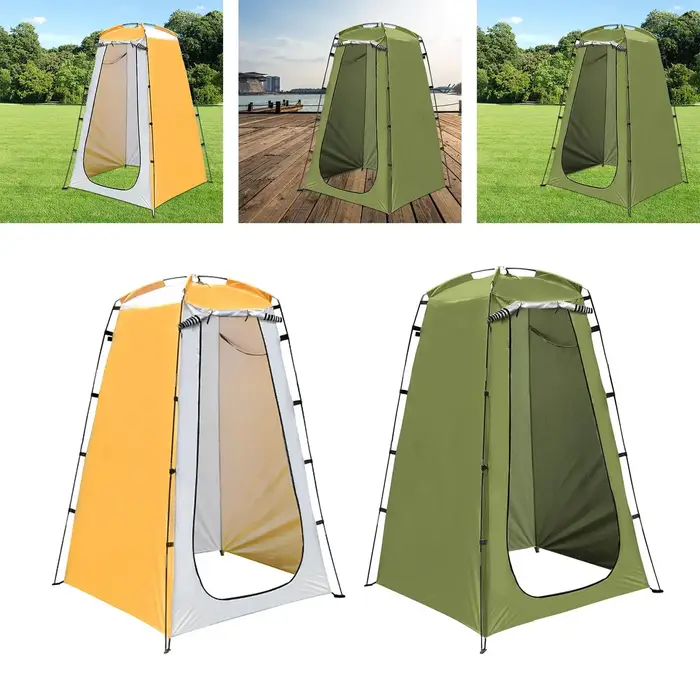 Tente de Douche Mobile et Toilettes Portables pour 1 Personne – Abri Imperméable et Portable pour Randonnée