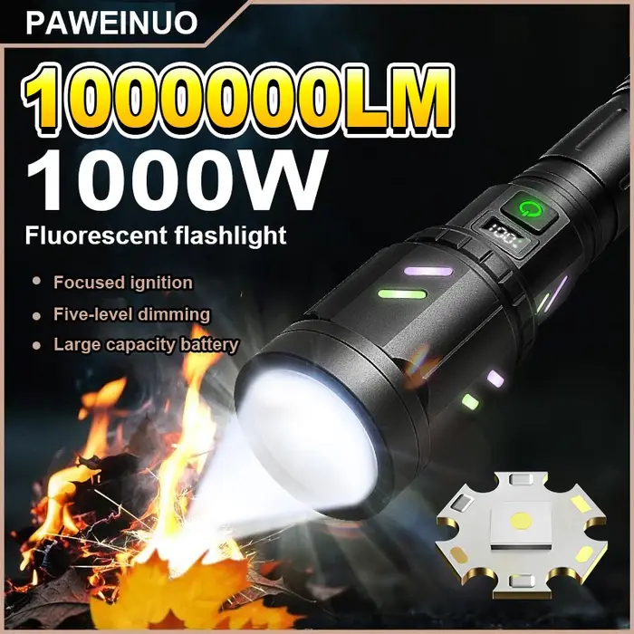 Lampe torche LED la plus puissante de 2025 – Allumage concentré