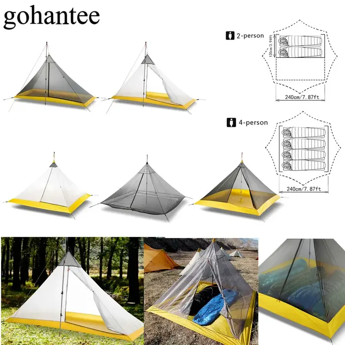 Tente de Camping ultralégère pour 2 à 4 personnes