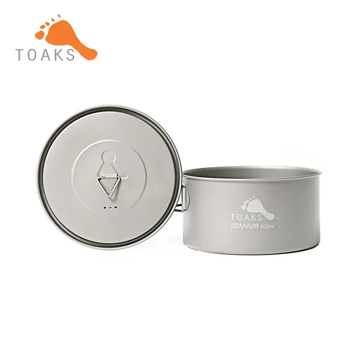TOAKS POT-900-D130 pur Titane Camping ustensiles de cuisine en plein air