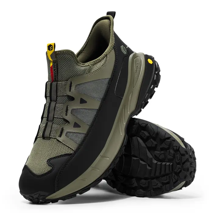 Chaussures de randonnée Fitville Outdoors extra larges, baskets de sport décontractées à enfiler pour hommes, antidérapantes et confortables