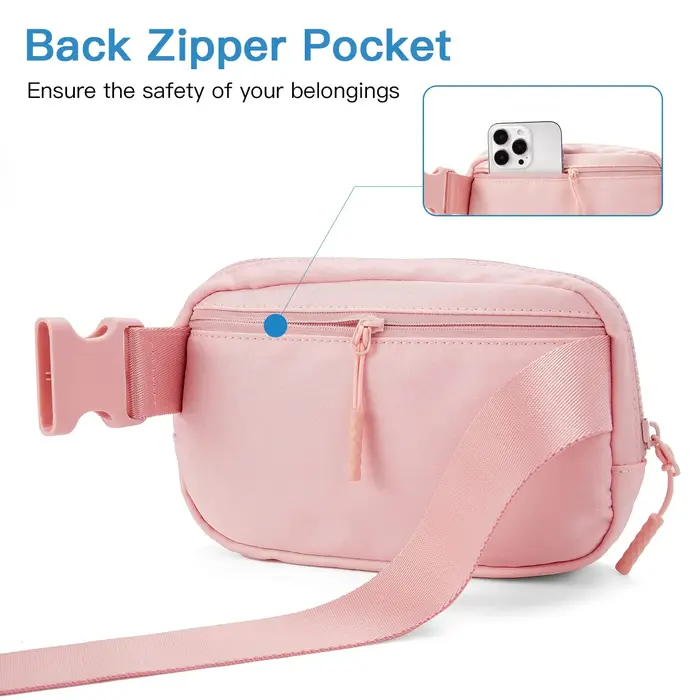 Sac banane pour femmes et hommes, sac de taille étanche du même Style, réglable, bandoulière pour Sports de plein air, support pour téléphone portable