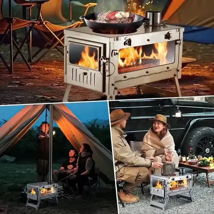 Poêle à barbecue pliant Camping