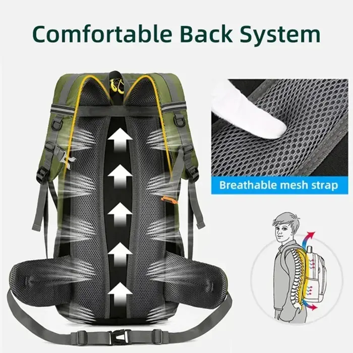 Travel Backpack 50L Waterproof Lightweight Outdoor Hiking