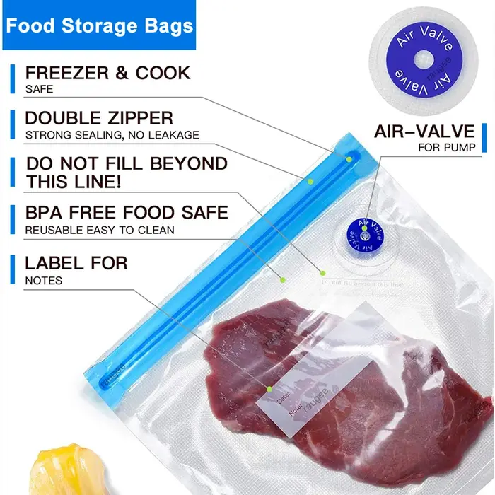 Sacs d'emballage sous vide pour aliments