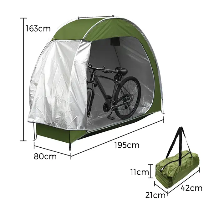 Tente de vélo d'extérieur en tissu Oxford 210D