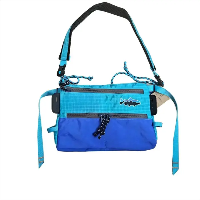 Sac banane de pêche imperméable pour homme en nylon, sacoche tactique de sport pour activités de ple