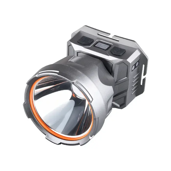 Nouvelle lampe frontale à lumière puissante, longue portée, adaptée à la pêche nocturne, utilisation en extérieur, rechargeable, multifonctionnelle, portable, à fixation sur la tête