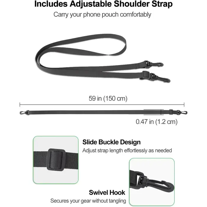 Pochette à bandoulière pour sac à dos - Sacoche pour smartphone