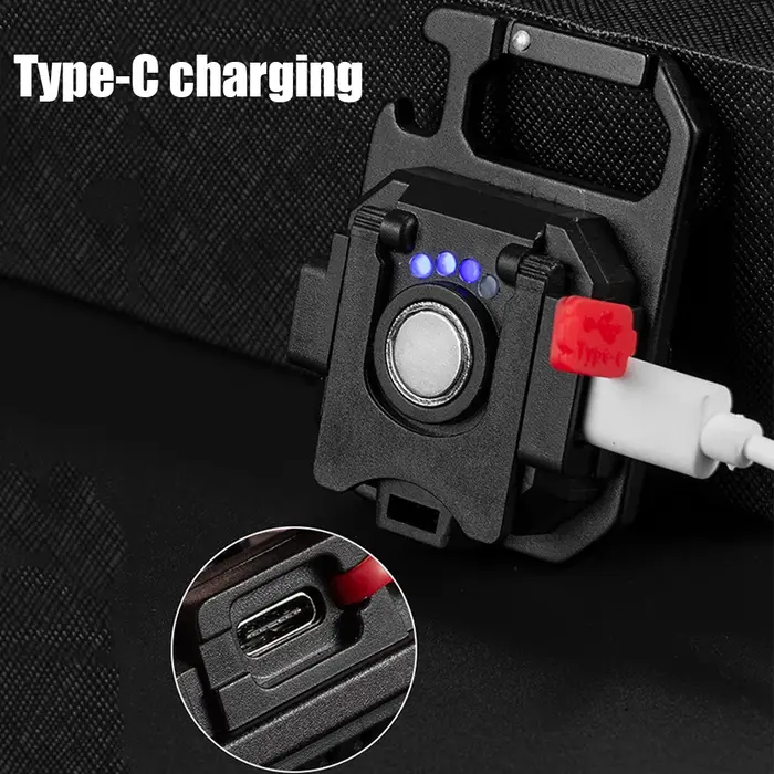 1/3/5 PIÈCES Lampe De Poche LED Lampe De Travail Portable COB Lampe De Poche Porte-clés USB Recharge