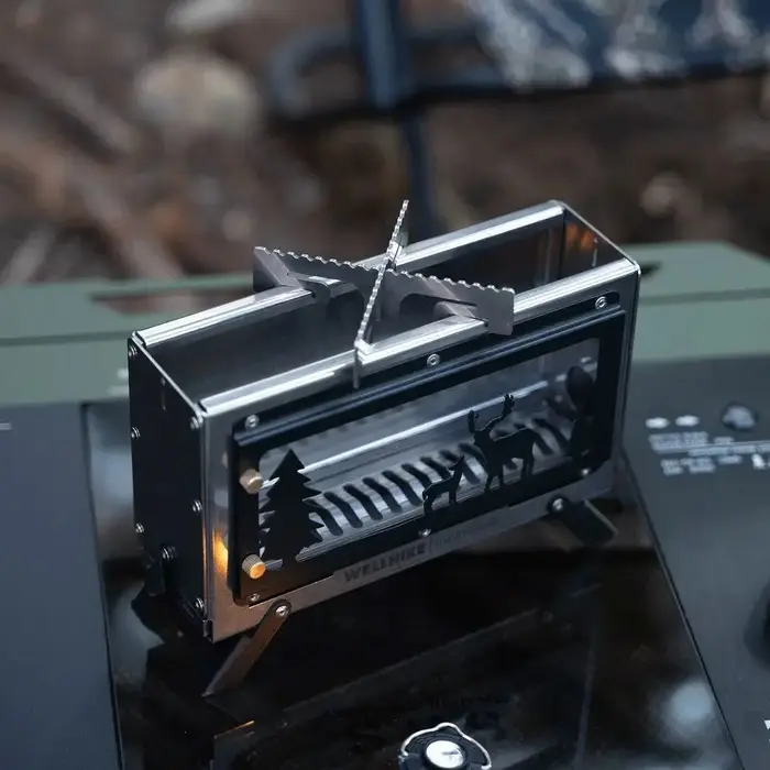 Petit poêle de camping portable