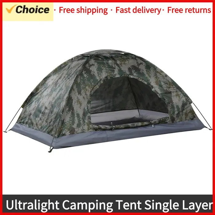 Tente de camping ultralégère monocouche portable CamSolomon