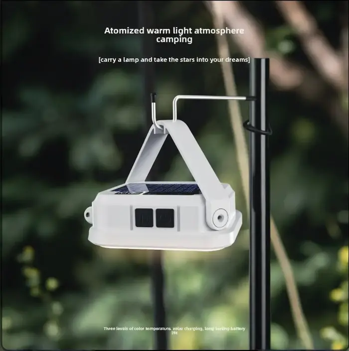 Lampe solaire portable de camping