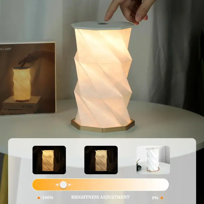 Lampe de table pliable portable d'extérieur