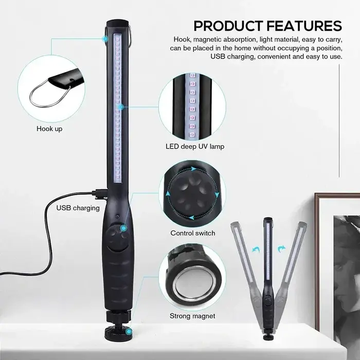 Lampe de désinfection UV Portable