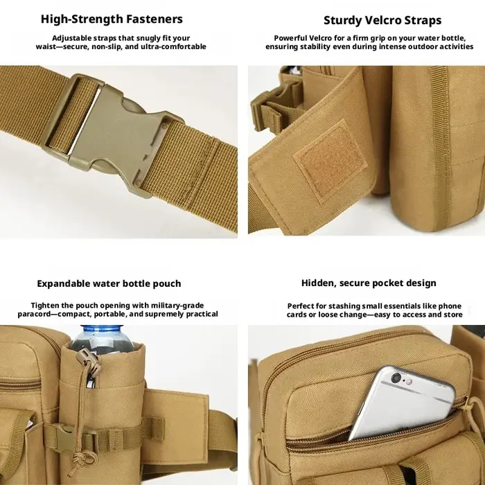 Sac banane multi-sports pour bouteille d'eau