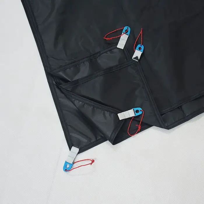 Version améliorée 220 grammes 3F UL Gear 15D Silnylon 220x170 cm Qiongkong Tapis de sol pour tente 3 personnes