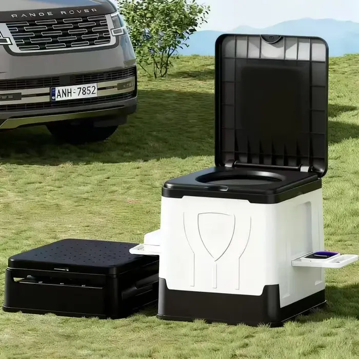 Toilettes pliantes pour voiture, toilettes d'urgence mobiles pour voyages en camping, toilettes temp