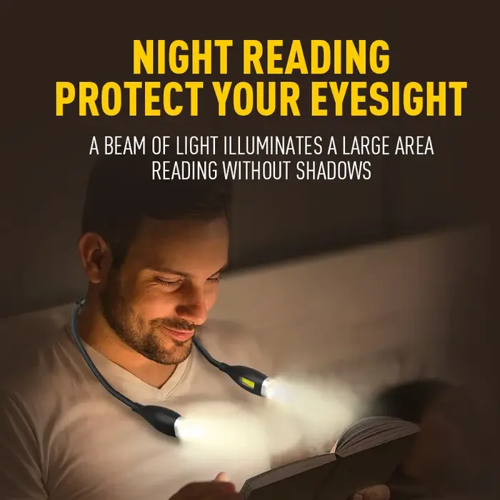 Lampe de cou de lecture LED portable