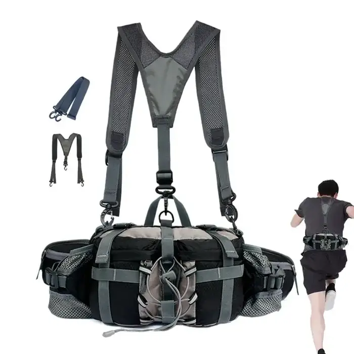 Sac de taille de randonnée avec 2 porte-bouteilles d'eau